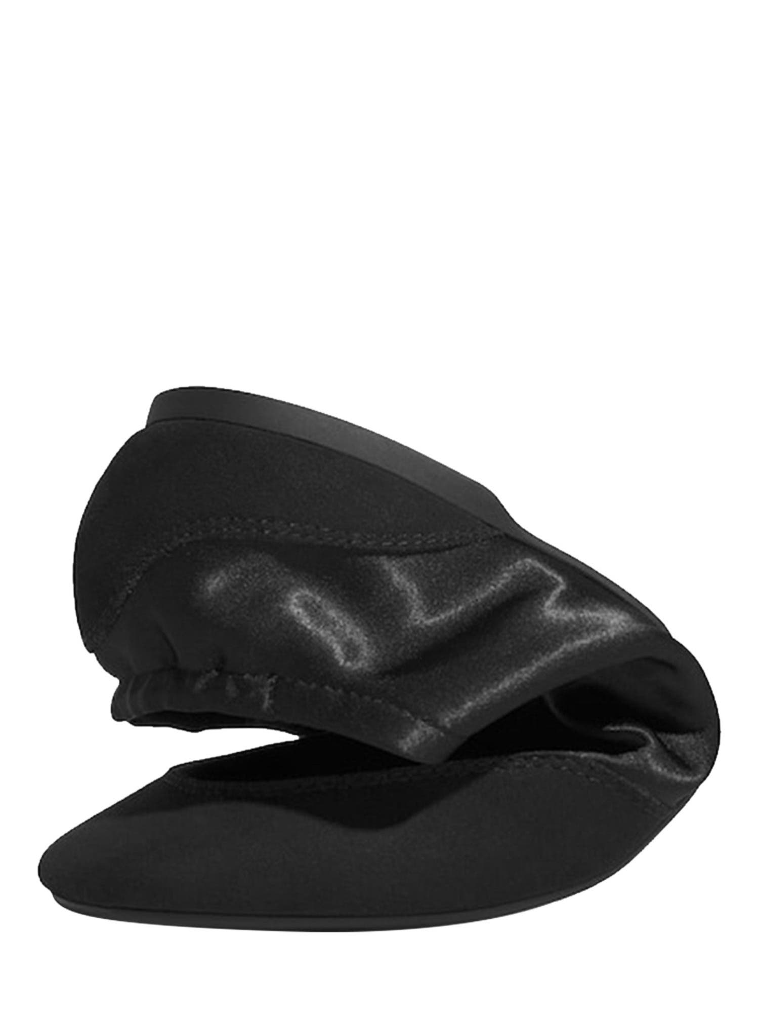 VIVAIA Square-Toe Lace-Up Satin Sneakerina, Alternate, color, Black