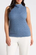Eileen Fisher Textured Organic Cotton Blend Tank