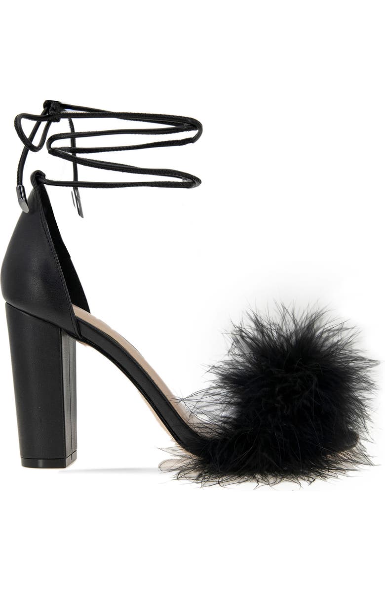 BCBGeneration Biny Feather Ankle Strap Sandal, Alternate, color,