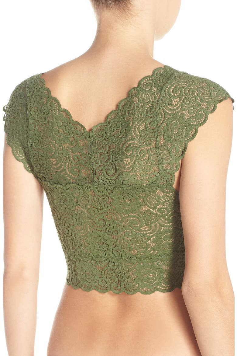 Lace Crop Top, Alternate, color, ARMY
