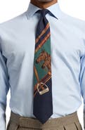 Ralph Lauren Purple Label Signature Equestrian Cashmere & Silk Tie