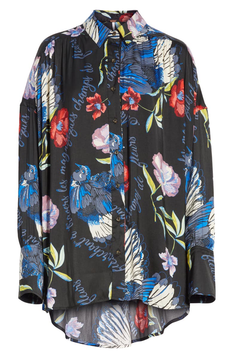 Free People Silky Nights Blouse, Alternate, color,