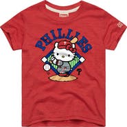 Homage Youth Homage Red Philadelphia Phillies Hello Kitty x MLB Tri-Blend T-Shirt