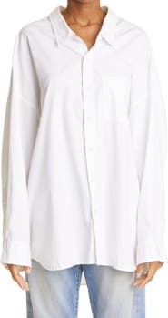 R13 Oversize Oxford Button-Up Shirt