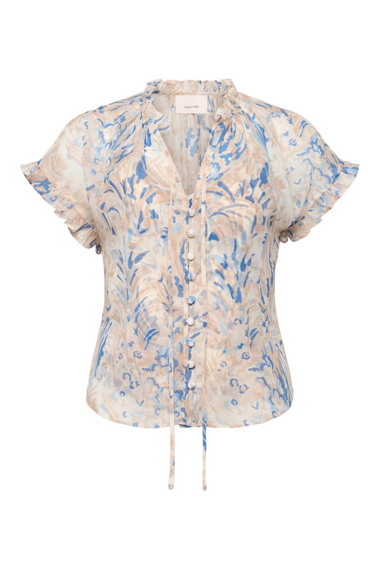Jenise Daisy Swirl Top, Alternate, color, NEUTRAL MULTI