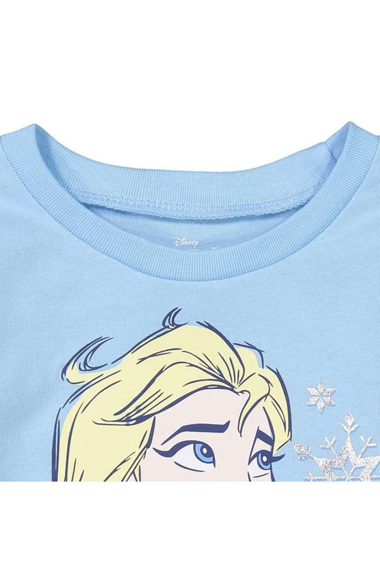 Disney Queen Elsa Frozen Long Sleeve T-Shirt & Leggings Set, Alternate, color, Light Blue