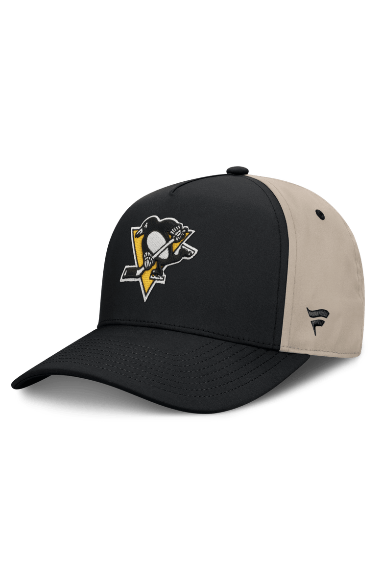 FANATICS Men's Fanatics Black/Tan Pittsburgh Penguins 2026 Stanley Cup Playoffs Locker Room Adjustable Hat, Main, color, Black