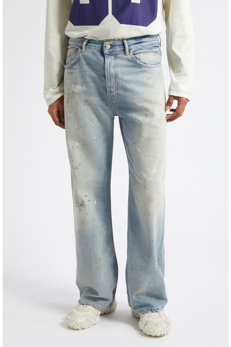 2021 Trafalgar Paint Slatter Wide Leg Jeans, Main, color, LIGHT BLUE