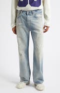 Acne Studios 2021 Trafalgar Paint Slatter Wide Leg Jeans