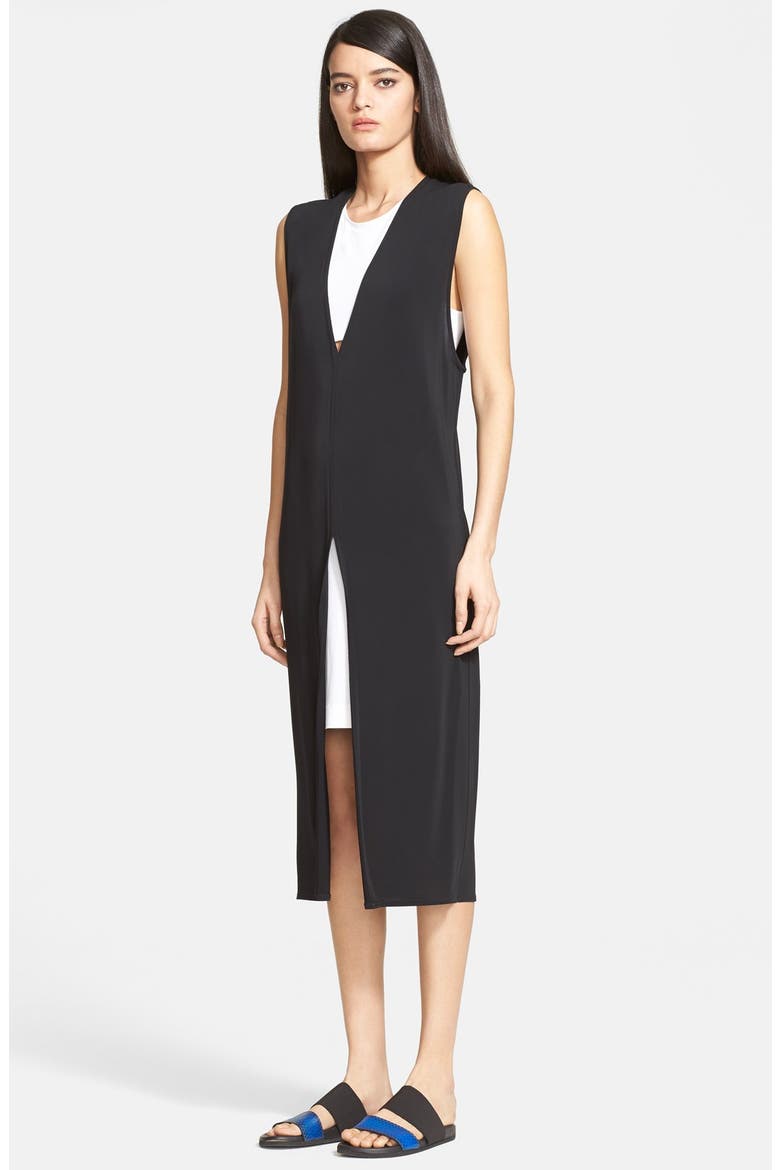 'Faint' Sleeveless Dress, Main, color, BLACK