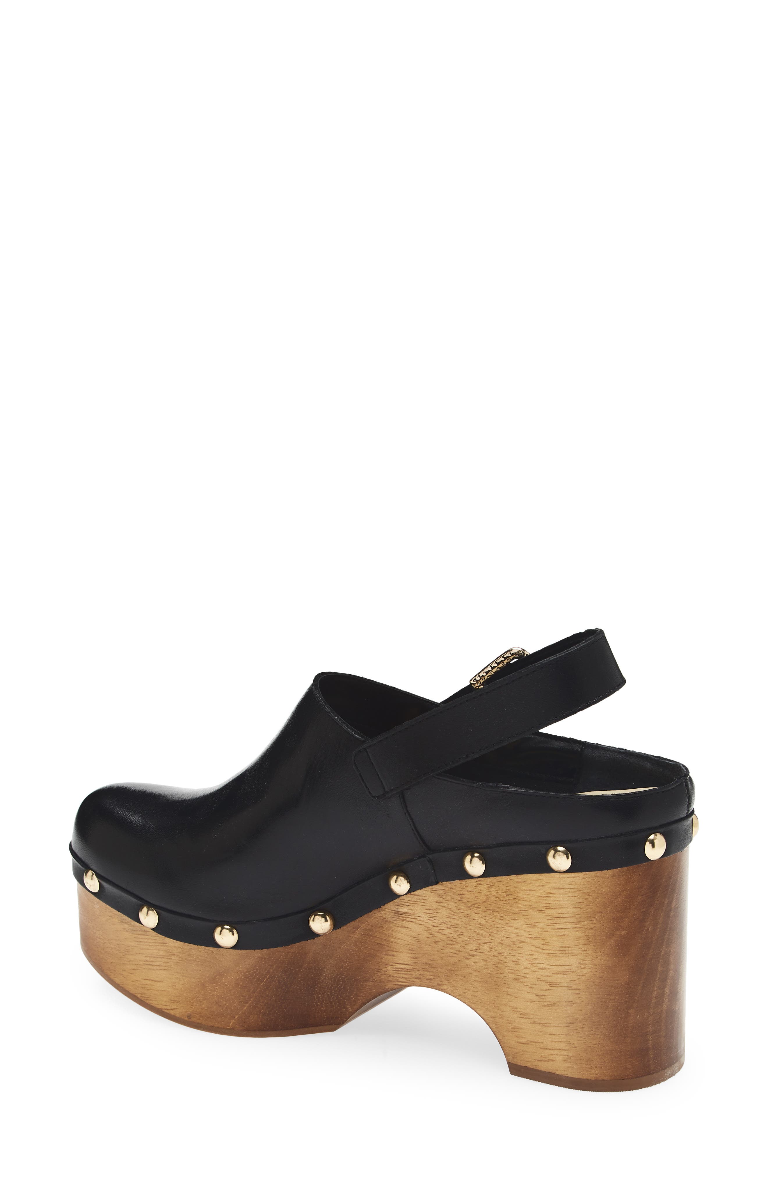 Dolce Vita Adelan Slingback Clog, Alternate, color, Black Leather