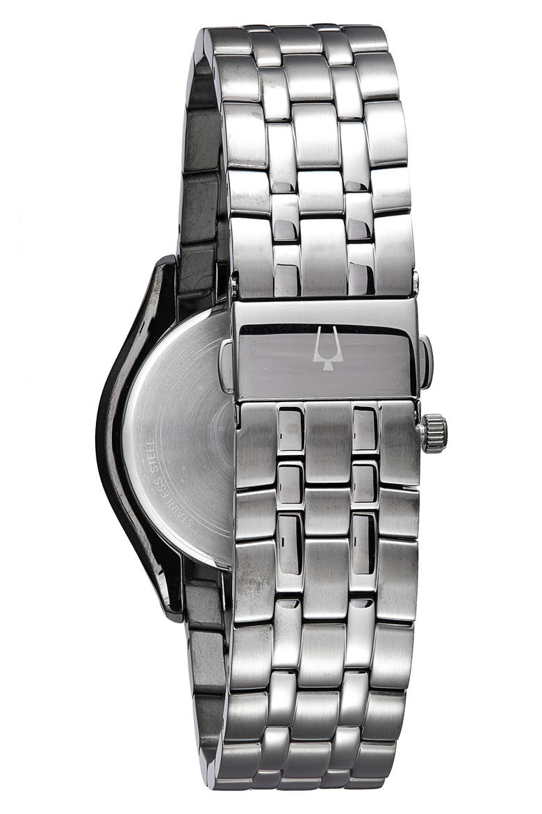 Three Hand Quartz Bracelet Watch, 41mm, Alternate, color, GRAY