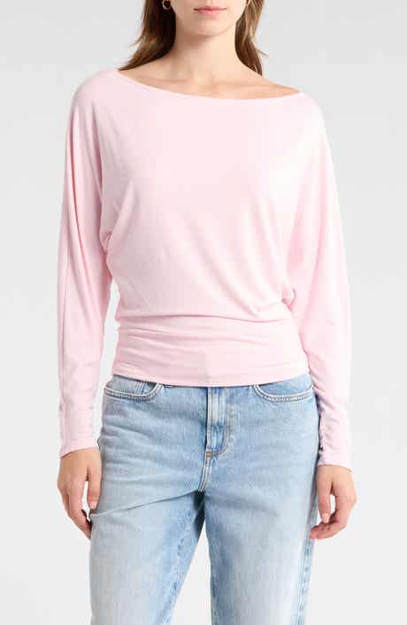 Madden Girl Boat Neck Long Sleeve Top