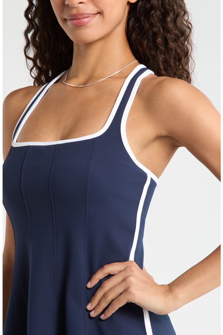 Serene Contrast Sport Dress, Alternate, color, NAVY SAPPHIRE