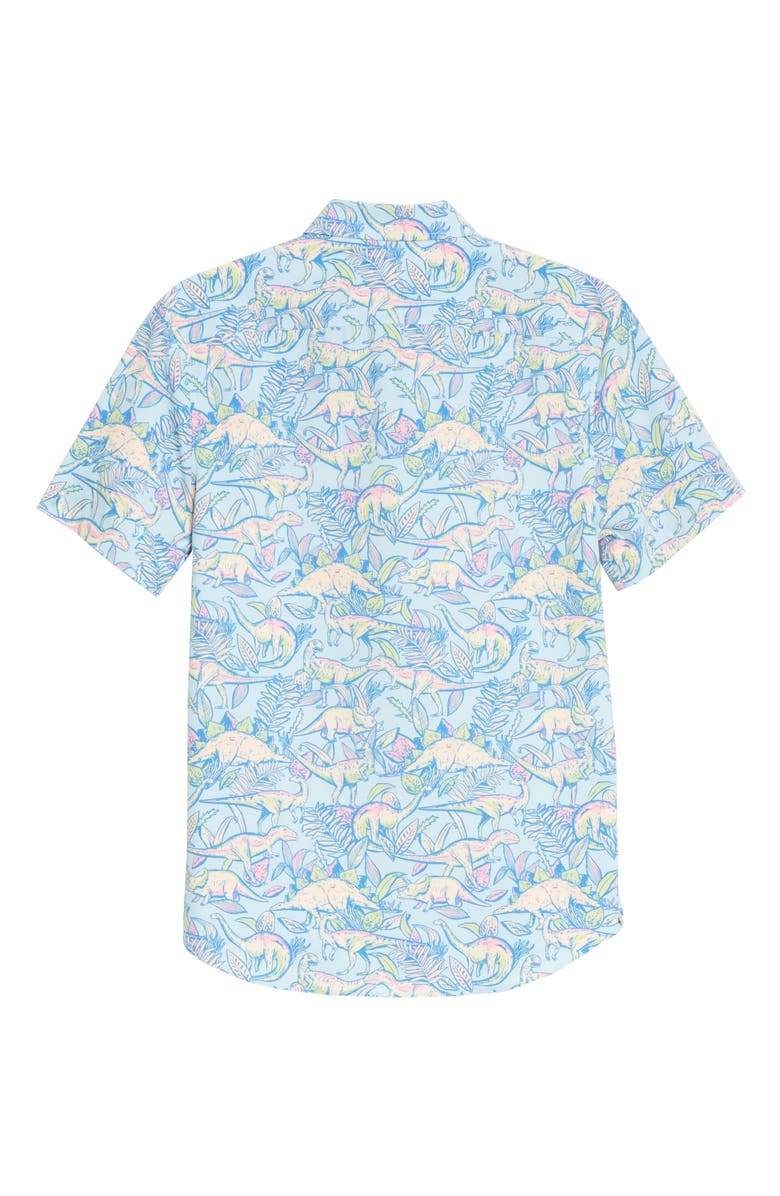 Chubbies The Triceratop Short Sleeve Button-Down Shirt, Alternate, color, 