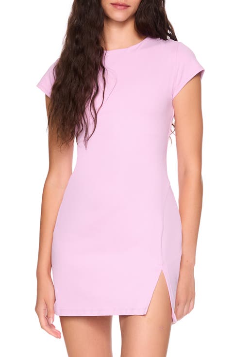 Micro Slit T-Shirt Dress