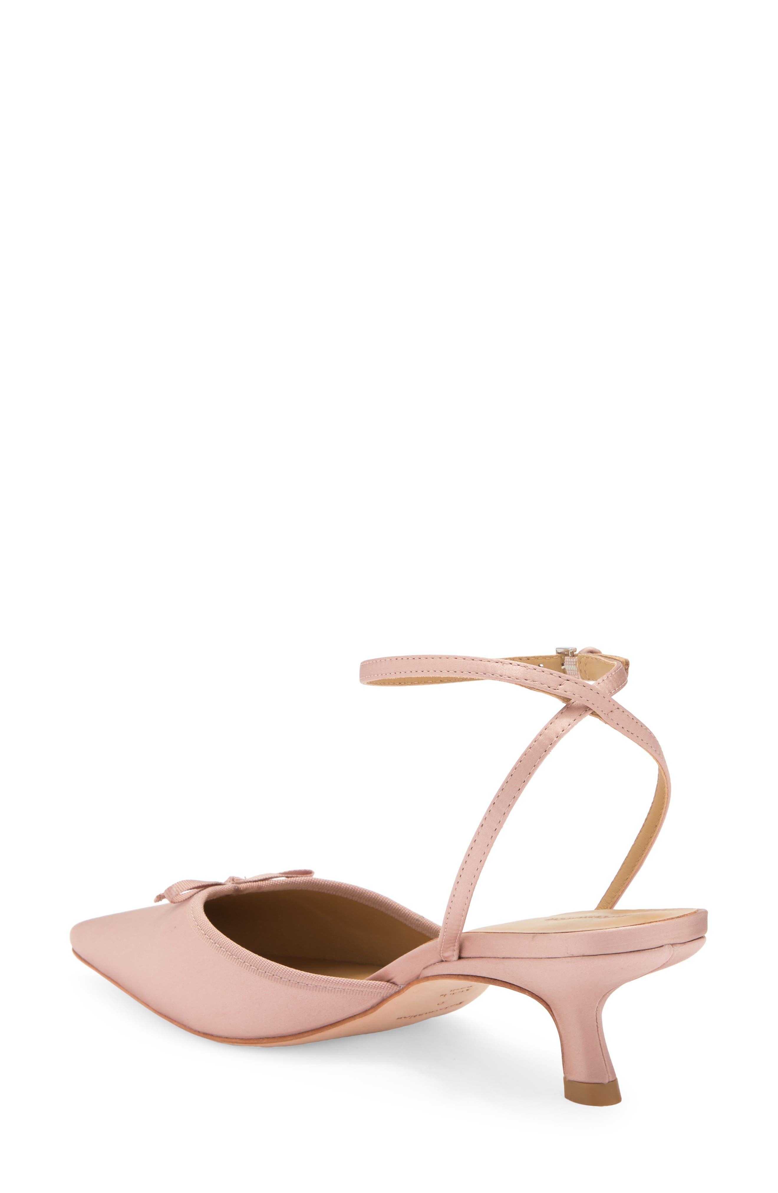 Reformation Wade Kitten Heel Pump, Alternate, color, Serenade Satin