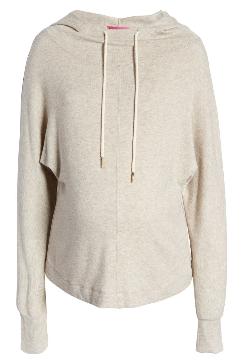Knit Maternity Hoodie, Alternate, color, OATMEAL