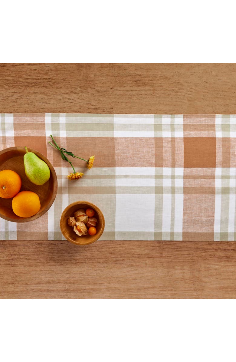 Solino Home Linen Table Runner - Fall Harvest Plaid, Alternate, color, Fall Harvest