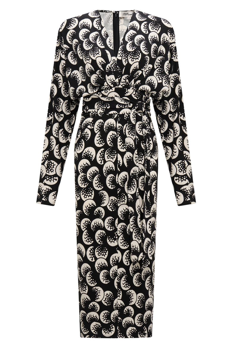 Zidane Abstract Print Long Sleeve Dress, Alternate, color, MOON LANDING LG