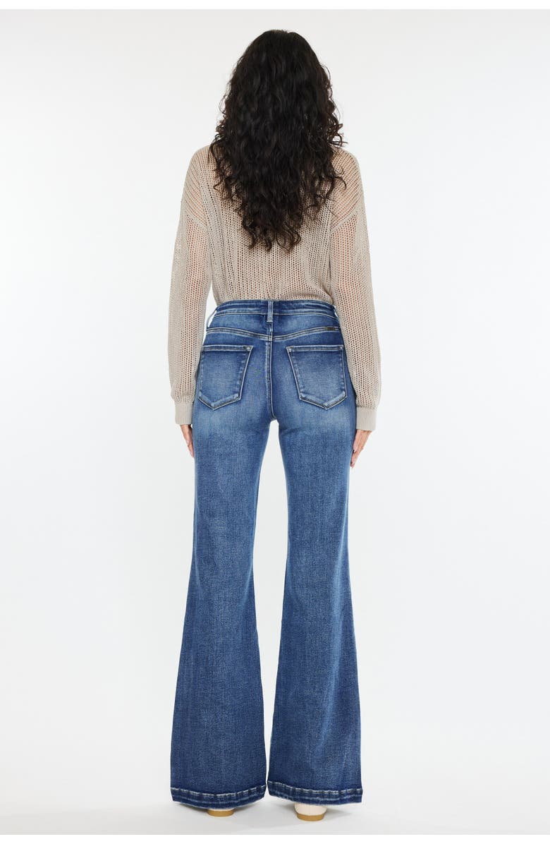 KanCan Avonlea Essentials High Rise Wide Leg Flare Jeans, Alternate, color, Dark Wash