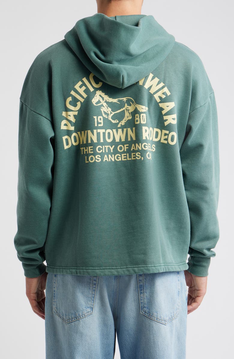 PacSun Downtown Rodeo Graphic Hoodie, Alternate, color, Green