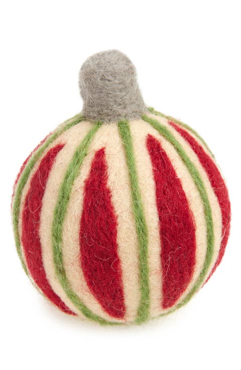 Ornament Felted Wool Pet Toy