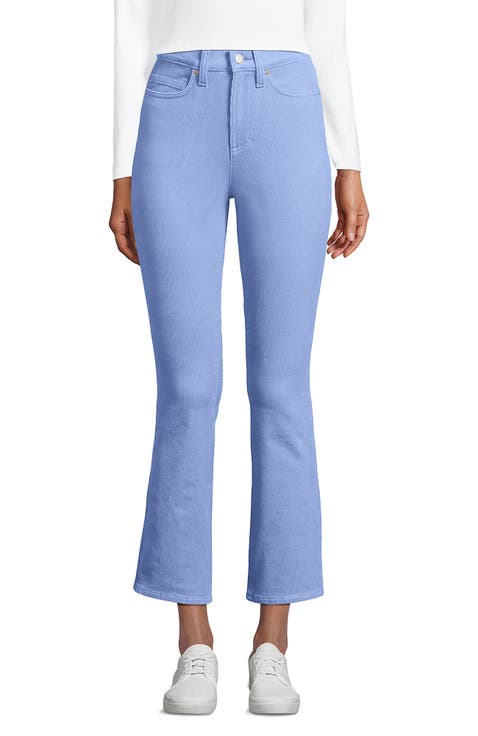 High Rise Corduroy Kick Crop Pants