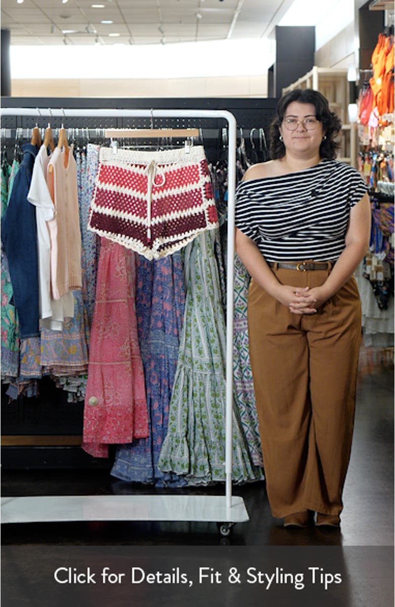 Colorful Crochet Tiles Shorts, sales video thumbnail