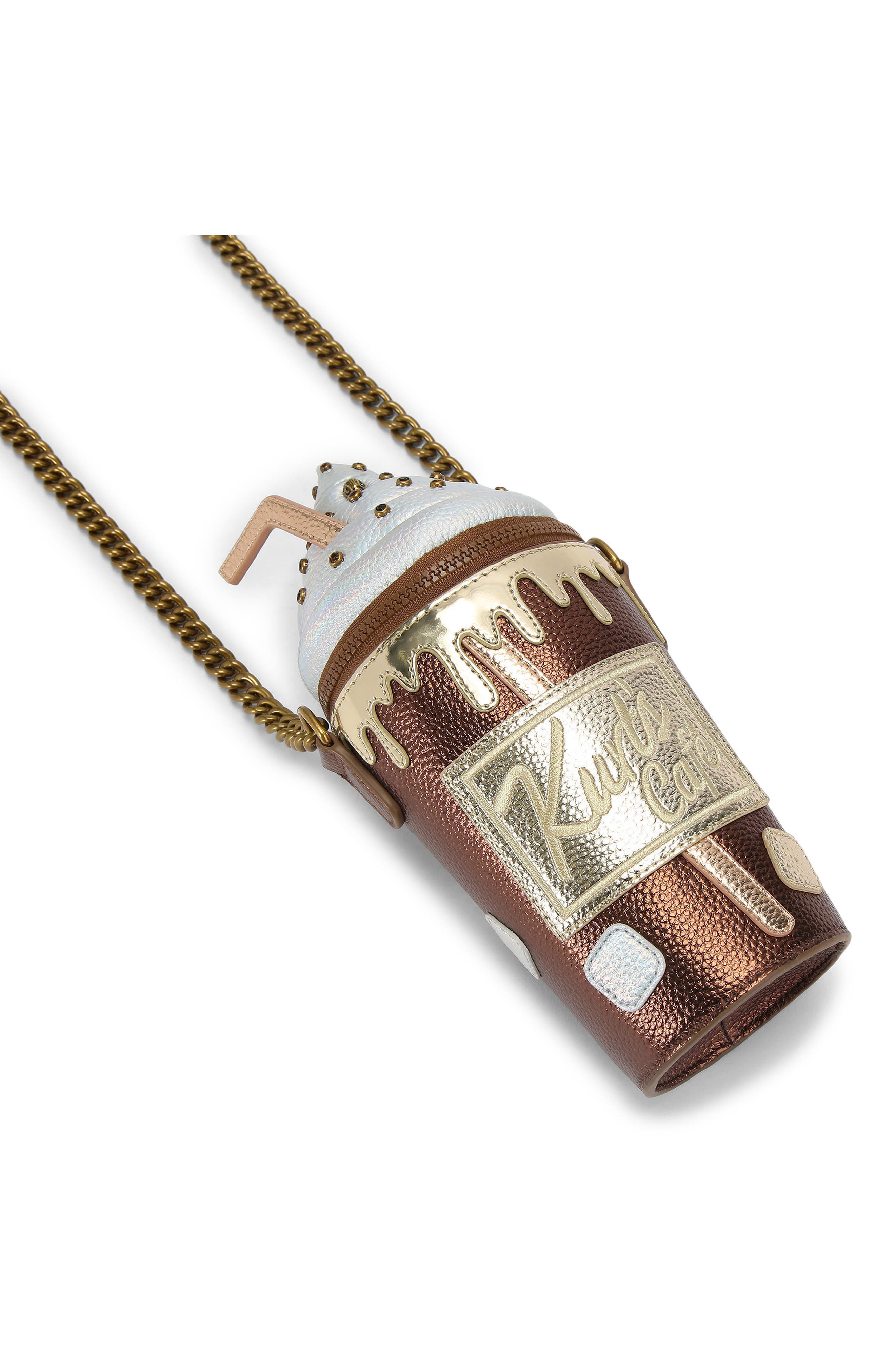 Kurt Geiger London Coffee Cup Shoulder Bag, Alternate, color, Open Brown