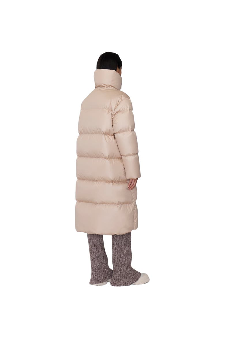 GISELE LONG | Down Puffer Jacket, Alternate, color, Sand Beige