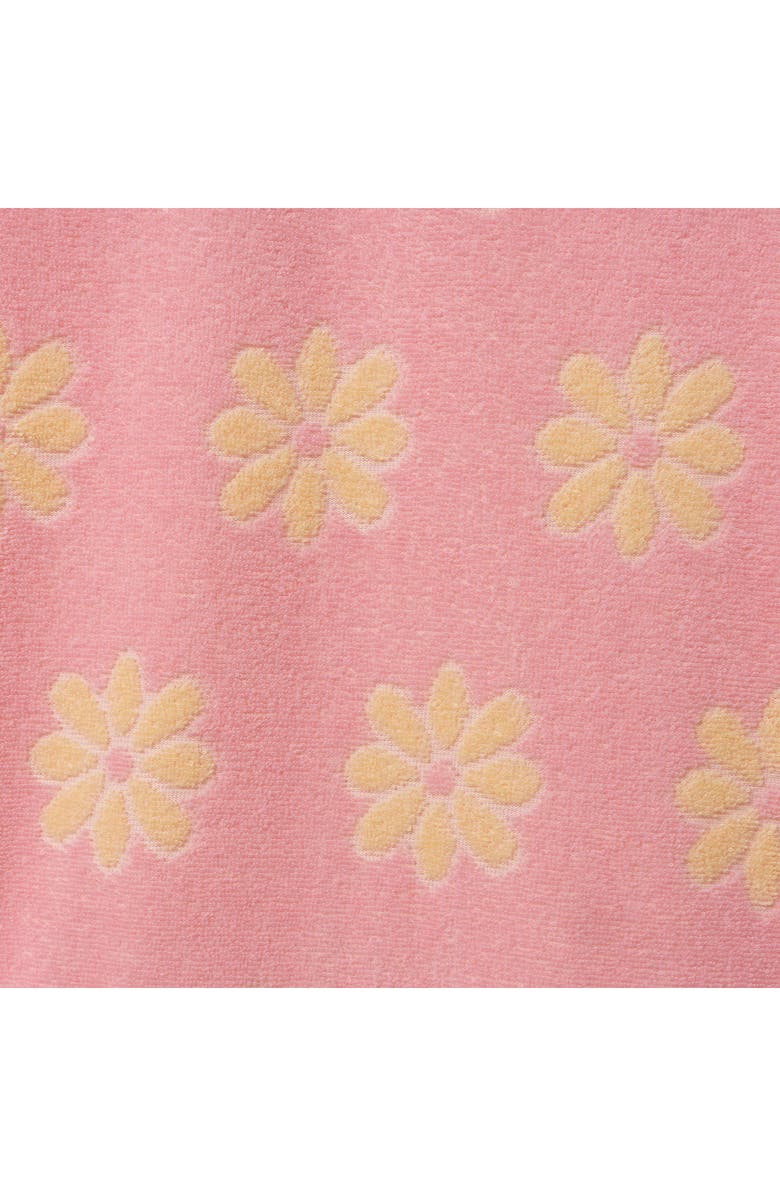 Andy & Evan Kids' Hooded Jacquard Cotton Blend Terry Cover-Up Dress, Alternate, color, Pink