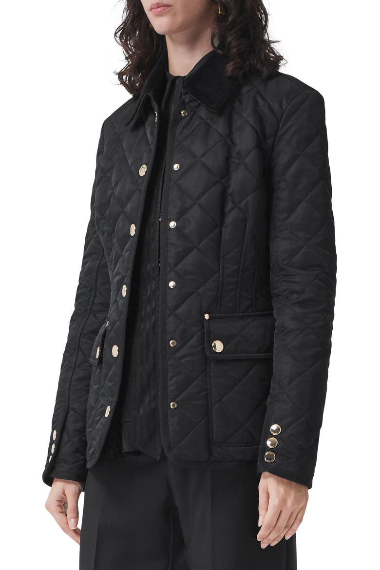 Pett Quilted Nylon Jacket, Alternate, color, BLACK