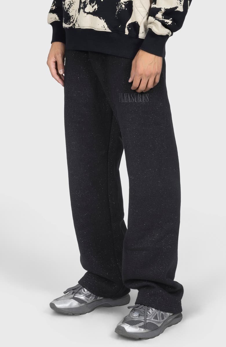 PLEASURES Starry Oversize Sweatpants, Alternate, color, Black