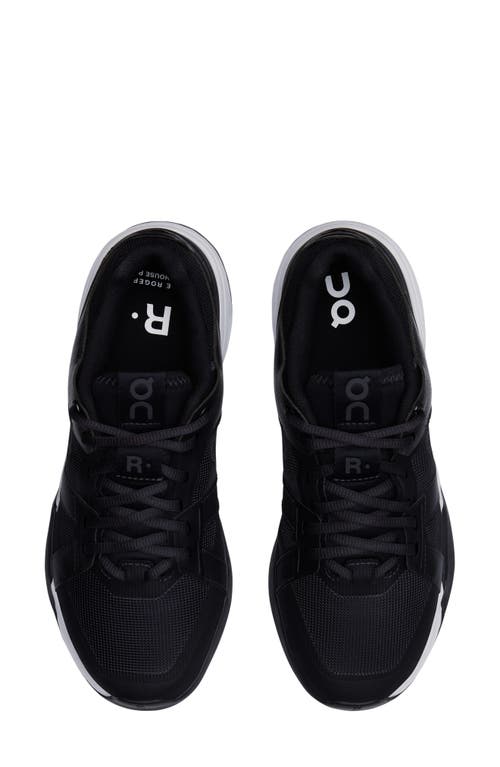On The Roger Clubhouse Pro Tennis Sneaker In Black/white