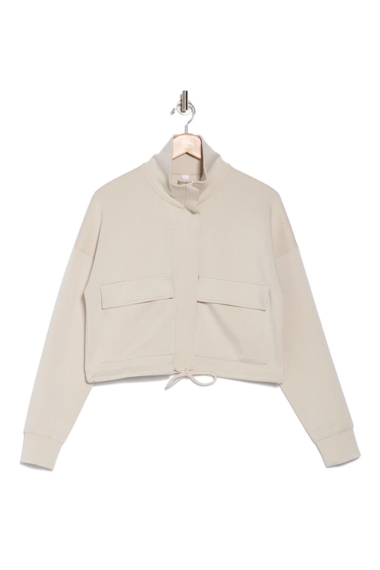 Whisper Scuba Knit Jacket, Alternate, color, GREY MOONBEAM