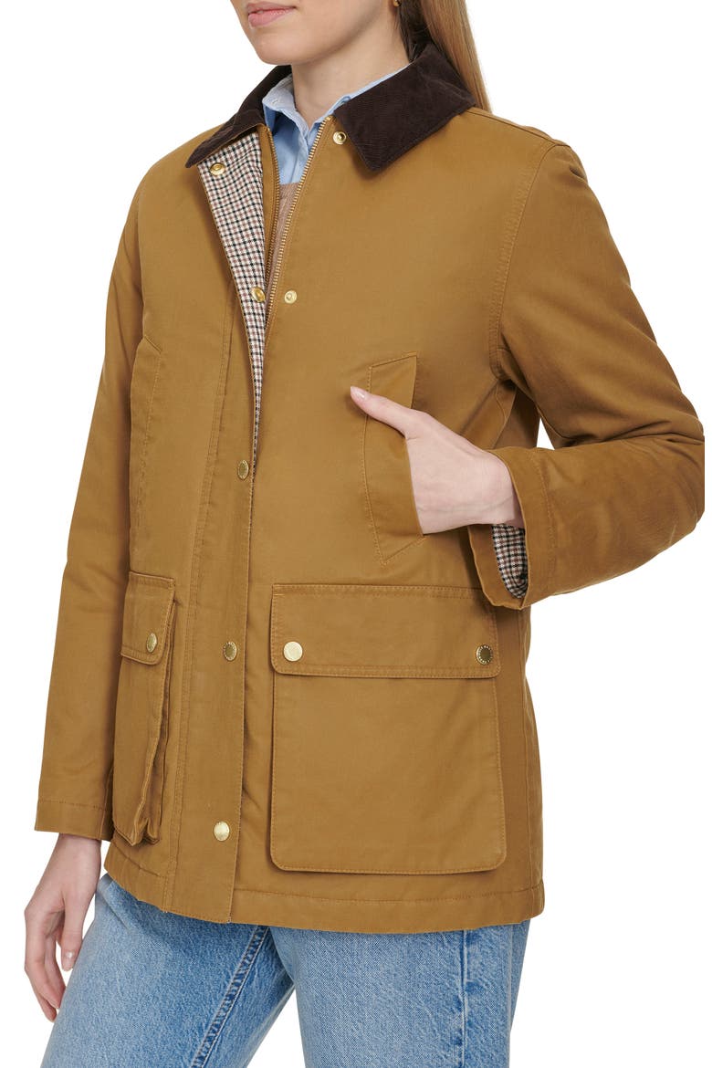 Coated Hunter Jacket, Alternate, color, KHAKI