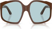 Miu Miu 59mm Polarized Irregular Sunglasses