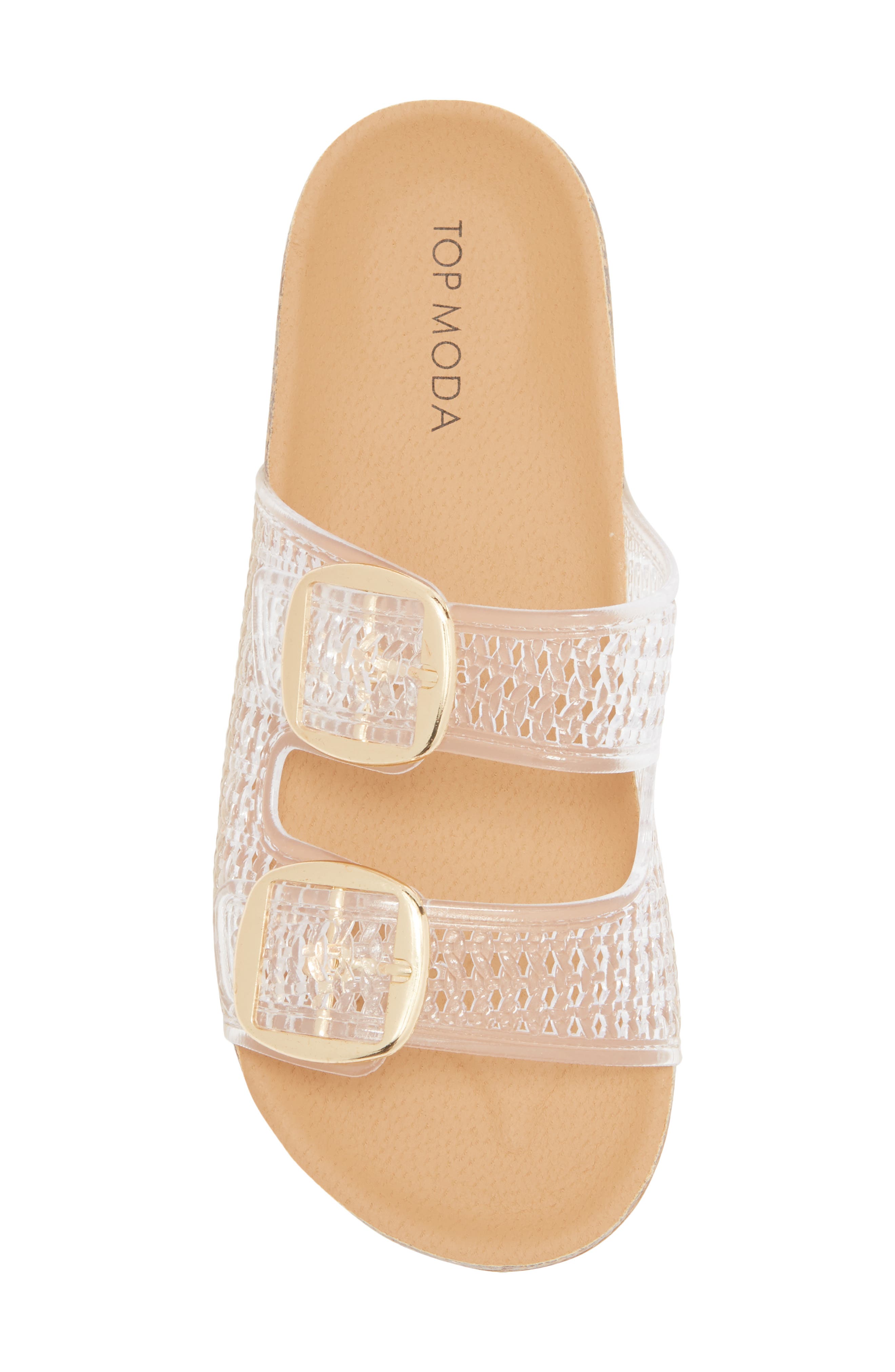 Seattle Clear Double Strap Slide Sandal, Alternate, color, CLEAR PVC