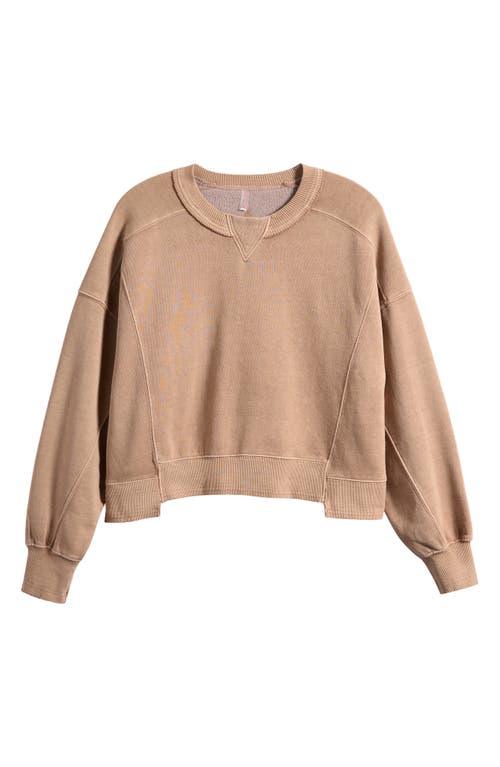 Free People Fp Movement Intercept Cotton Blend Sweatshirt In Neutral