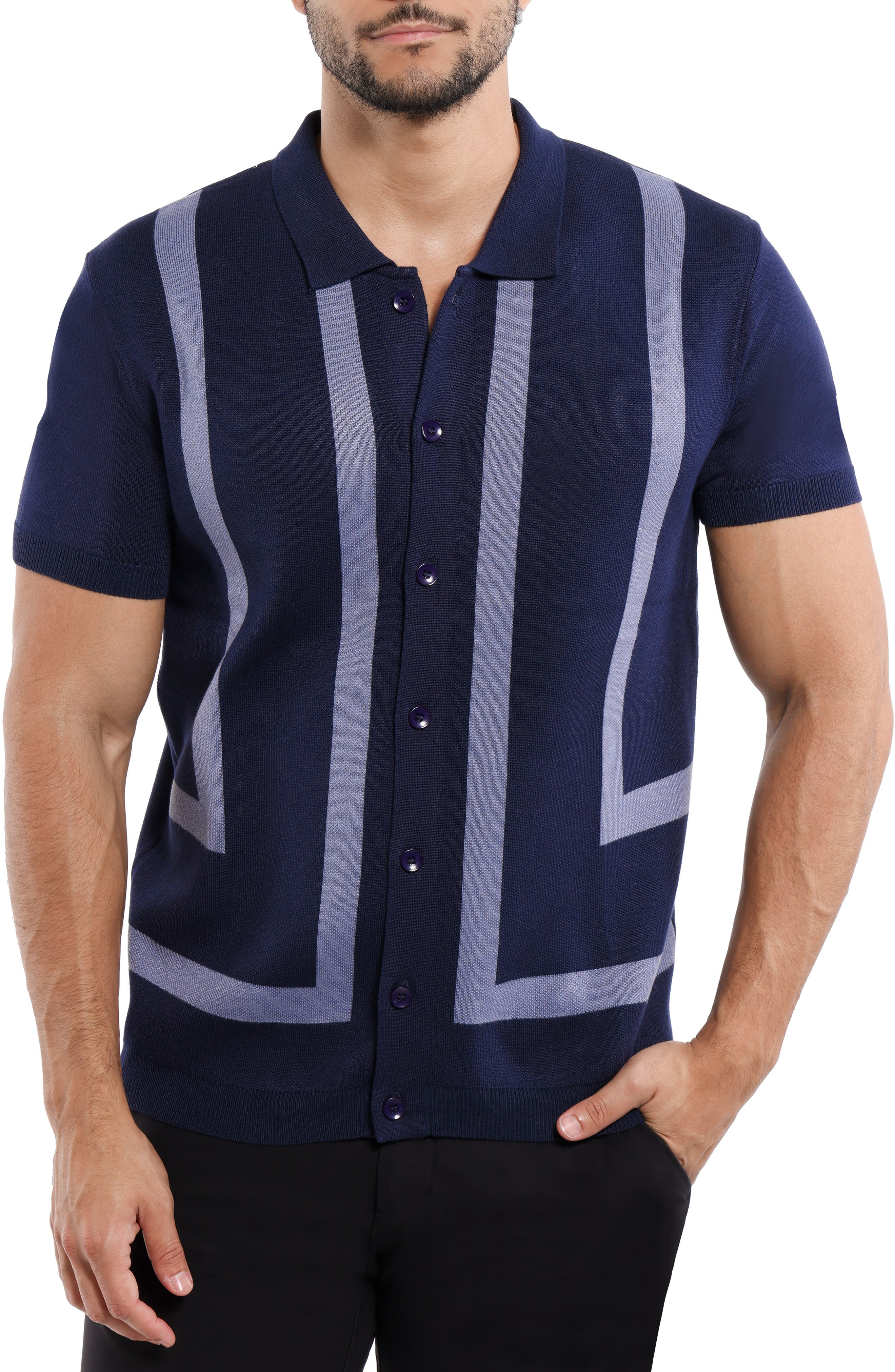 Jacquard Polo Sweater - image 3