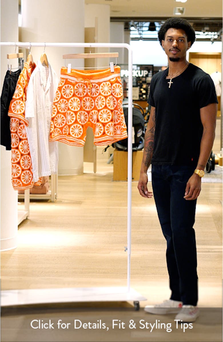 Orange Organic Cotton Shorts, sales video thumbnail