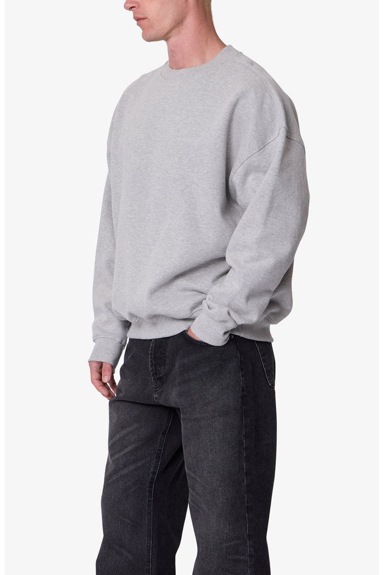 Heavyweight Basic Crewneck Sweatshirt, Alternate, color, HEATHER GREY