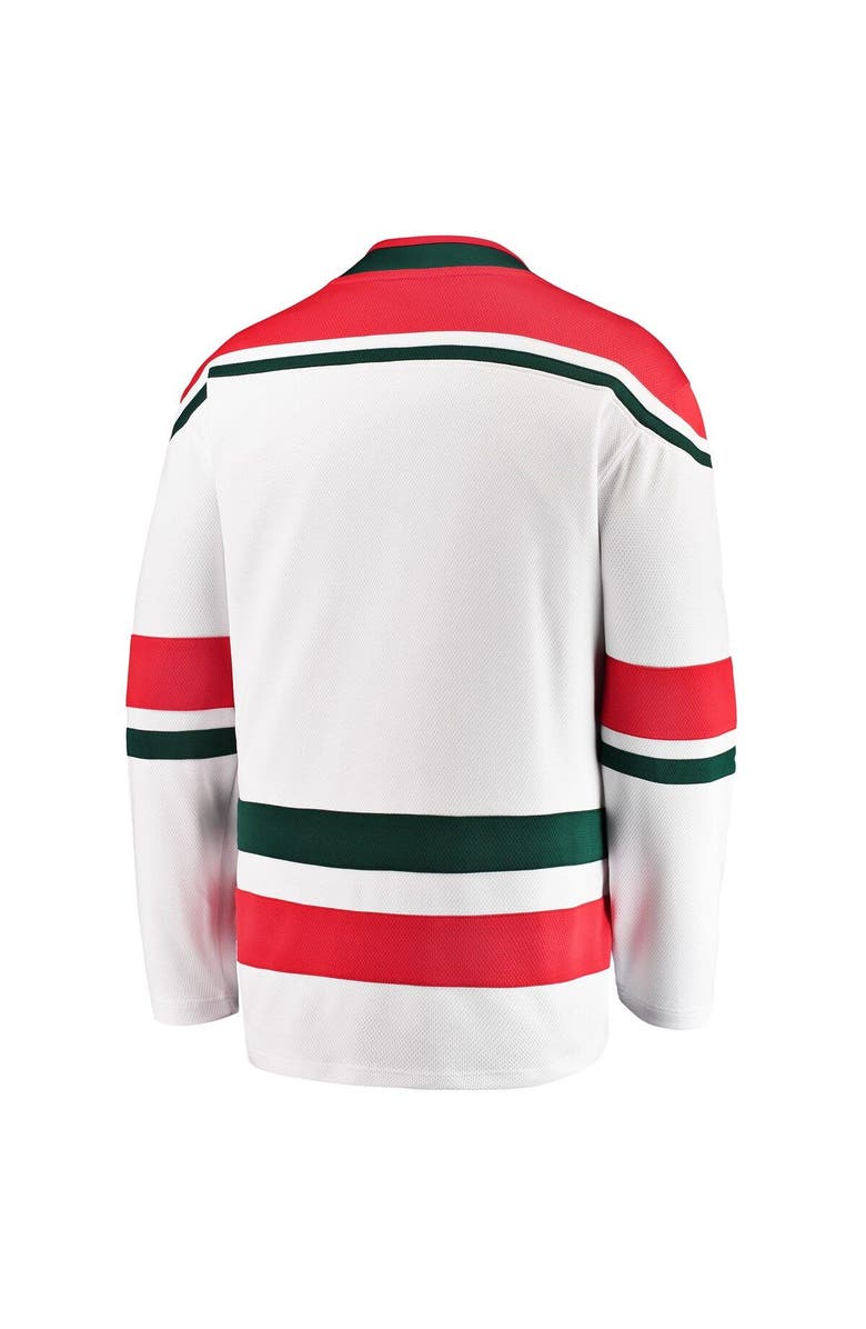FANATICS Men's Fanatics Branded White New Jersey Devils 2022/23 Heritage Premier Breakaway Jersey, Alternate, color, 