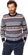 Aubin Fair Isle Crew Neck Wool Sweater