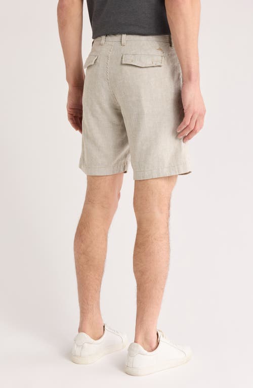 TOMMY BAHAMA TOMMY BAHAMA BEACH COAST STRETCH LINEN & COTTON CARGO SHORTS