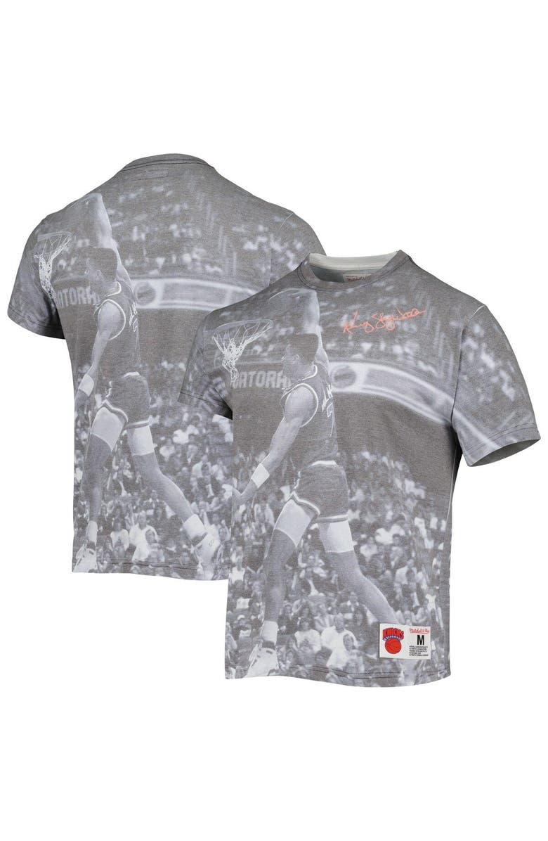 Mitchell & Ness Men's Mitchell & Ness Kenny Walker Heather Gray New York Knicks Above The Rim T-Shirt, Main, color, Gray
