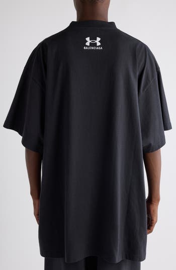 Balenciaga x Under Armour® Oversize Logo Embroidered T-Shirt