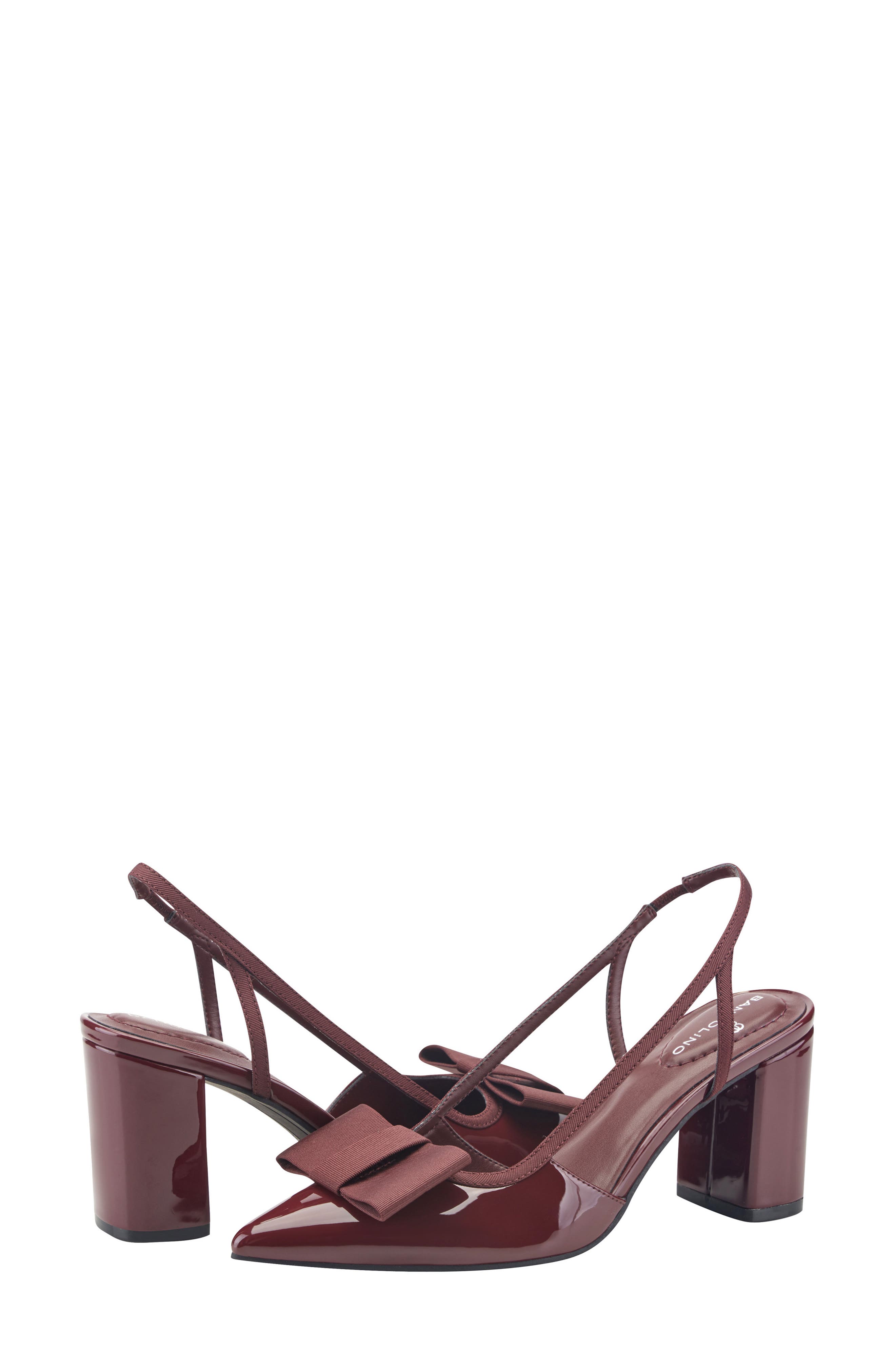 Sanessa Slingback Block Heel Pump, Alternate, color, GARNET