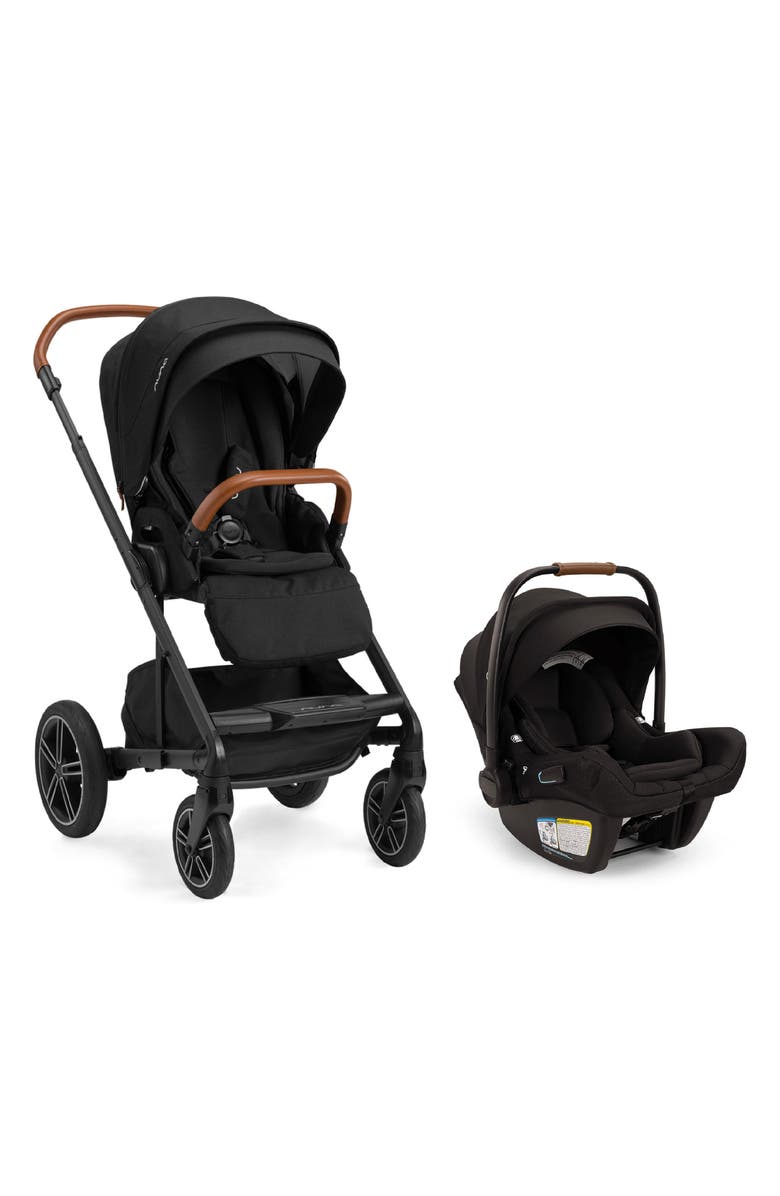 Nuna PIPA aire<sup>™</sup> rx infant car seat & MIXX<sup>™</sup> next Stroller Travel System, Main, color, Caviar